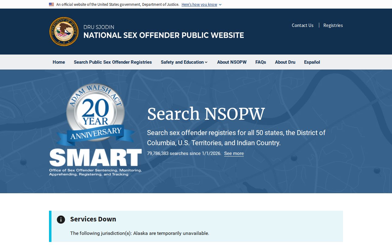 National supplement to a San Miguel County sex offender check